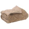 vidaXL Duvet d'&eacute;t&eacute; simple Matelass&eacute; Taupe 140 x 220 cm