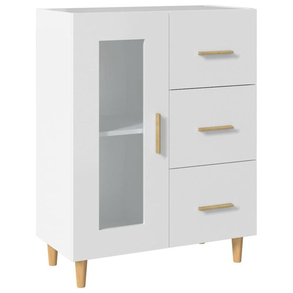 vidaXL Buffet blanc 69,5x34x90 cm bois d'ingénierie