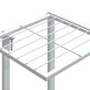vidaXL Jardini&egrave;re 94,5x25x89 cm Blanc Fer