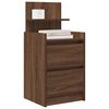 vidaXL Table de chevet avec 2 tiroirs ch&ecirc;ne marron 38x34x80 cm