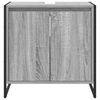 vidaXL Cabinet de salle de bain avec porte Gris Sonoma 60 x 30 x 60 cm