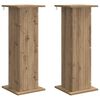 vidaXL Support de Plante 2 pi&egrave;ces Ch&ecirc;ne artisanal 30,5 x 30 x 80,5 cm