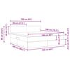 vidaXL Lit avec rangement et matelas Gris clair 160 x 200 cm