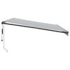 vidaXL Auvent r&eacute;tractable automatique avec LED anthracite et blanc