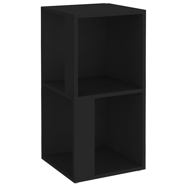 vidaXL Armoire d'angle Noir 33x33x67 cm Bois d'ing&eacute;nierie