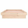 vidaXL Cadre de lit &agrave; LED sans matelas 100x200 cm bois massif