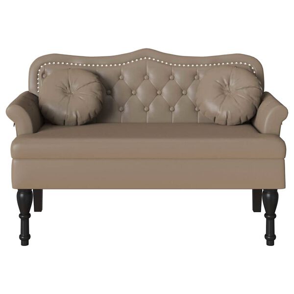 vidaXL Banc Chesterfield Cappuccino 120,5 x 65 x 75 cm Simili cuir