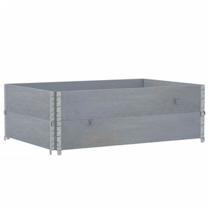vidaXL Jardini&egrave;re gris 120x80 cm bois massif de pin