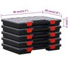 vidaXL Bo&icirc;tes d'assortiment 10 pcs 40x30x5 cm Polypropyl&egrave;ne