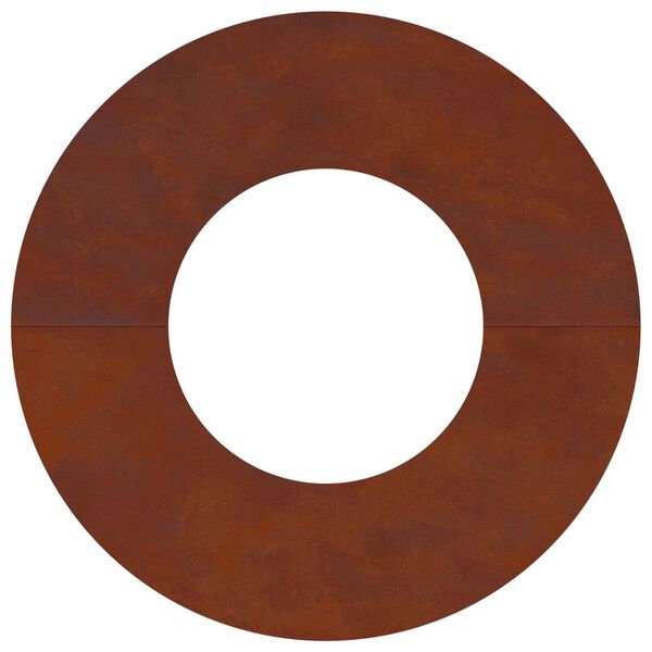 vidaXL adapt&eacute; pour anneaux d'arbre plats 5 pcs Marron &Oslash;30 / 60 cm