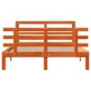 vidaXL Cadre de lit et t&ecirc;te de lit sans matelas cire marron 120x200 cm