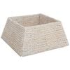 vidaXL Collier de sapin de No&euml;l Blanc 60 x 60 x 28 cm Jacinthe d'eau