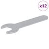 vidaXL Cl&eacute; 12 pcs Argent&eacute; 13 mm Fer