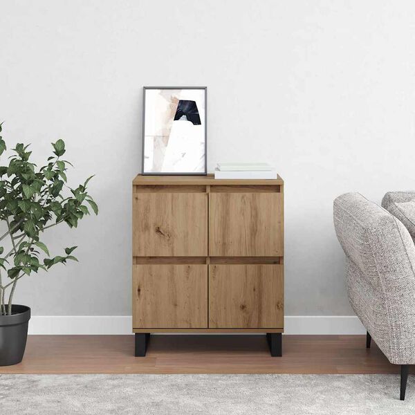 vidaXL Buffet Ch&ecirc;ne artisanal 60 x 35 x 70 cm