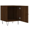 vidaXL Tables de chevet 2pcs ch&ecirc;ne marron 40x40x50cm bois d'ing&eacute;nierie