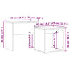 vidaXL Tables basses gigognes 2 pcs chêne fumé bois d'ingénierie