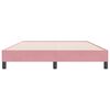 vidaXL Cadre de lit sans matelas rose 140x220 cm velours