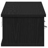vidaXL Armoire murale ch&ecirc;ne noir 88x26x18,5 cm bois d'ing&eacute;nierie