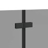 vidaXL Enceinte de Douche Noir 130 x 138 cm Verre ESG et aluminium