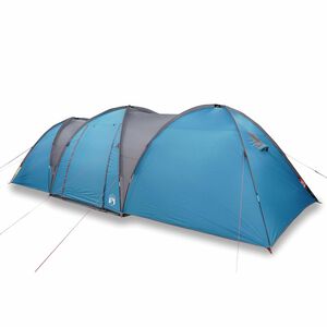 vidaXL Tente familiale &agrave; d&ocirc;me 8 personnes bleu imperm&eacute;able