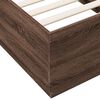 vidaXL Cadre de lit sans matelas ch&ecirc;ne marron 75x190 cm