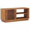 vidaXL Meuble TV avec stockage avec porte Naturel 90 x 30 x 40 cm