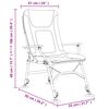vidaXL Chaise de p&ecirc;che avec accoudoir pliable vert