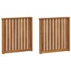 vidaXL Accoudoirs 2 pcs Marron 60 x 6 x 61 cm Bois d'ing&eacute;nierie