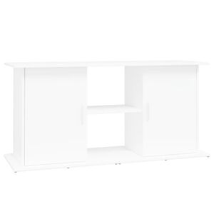 vidaXL Support pour aquarium blanc 121x41x58 cm bois d'ing&eacute;nierie