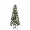 vidaXL Sapin de No&euml;l artificiel Vert 180 cm PVC, plastique et acier