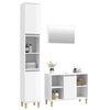 vidaXL Ensemble de meubles de salle de bain 3 pcs blanc brillant