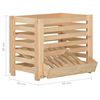 vidaXL Bo&icirc;te &agrave; pommes de terre 60x40x50 cm Bois de pin solide