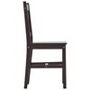 vidaXL Ensemble de salle &agrave; manger 7 pcs Pin&egrave;de Marron fonc&eacute;