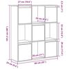 vidaXL Biblioth&egrave;que blanc 89x24x101,5 cm bois d'ing&eacute;nierie