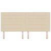 vidaXL T&ecirc;te de lit Cr&egrave;me 200 cm tissu