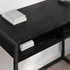 vidaXL Bureau Ch&ecirc;ne noir 100 x 50 x 75 cm Bois d'ing&eacute;nierie
