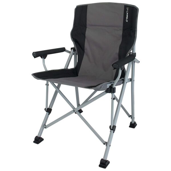 Eurotrail Chaise de camping Bolzano Charbon