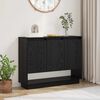 vidaXL Buffet Ch&ecirc;ne noir 97 x 29 x 75 cm Bois d'ing&eacute;nierie