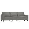 vidaXL Ensemble de canap&eacute;s 3 pcs avec coussins Gris fonc&eacute; Tissu