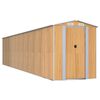 vidaXL Abri de jardin Marron clair 192x938x223 cm M&eacute;tal galvanis&eacute;