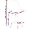 vidaXL Chaises pivotantes &agrave; manger lot de 6 Patchwork Tissu