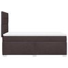vidaXL Sommier &agrave; lattes de lit avec matelas Marron fonc&eacute; 100x200 cm