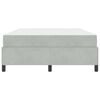 vidaXL Cadre de lit avec matelas Gris clair 160 x 200 cm tissu