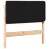 vidaXL T&ecirc;te de lit capitonn&eacute;e Marron et Noir 80 cm Pin massif