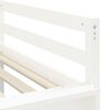 vidaXL Lit mezzanine enfants et tour sans matelas blanc noir 80x200cm