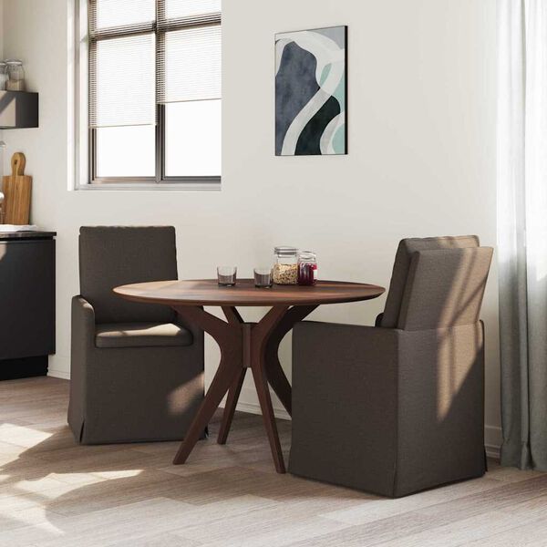 vidaXL Chaises de salle &agrave; manger 2 pcs Gris fonc&eacute; 57 x 67 x 98 cm Lin