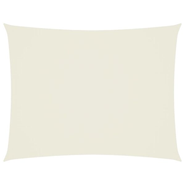 vidaXL Voile de parasol tissu oxford rectangulaire 3x4,5 m cr&egrave;me