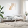 vidaXL Lit de jour sans matelas blanc 80x200 cm bois de pin massif