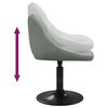 vidaXL Chaises pivotantes &agrave; manger lot de 6 gris clair velours