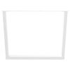 vidaXL Pieds de table &agrave; manger en forme de V, 2 pi&egrave;ces, blanc, 100 x (72-73,3) cm, acier